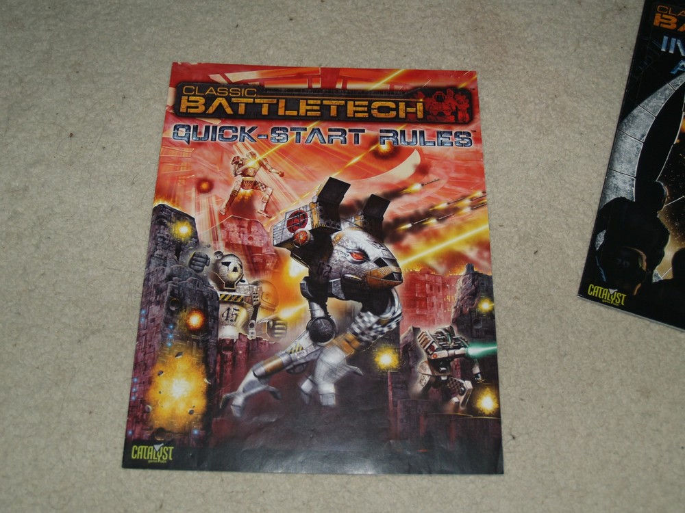 Classic Battletech Introductory Set 2007- maps quick rules & Inner Sphere Glance