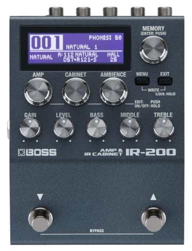 BOSS IR-200 Amp Cabinet Processor with Extensive Preamp Models and Diverse