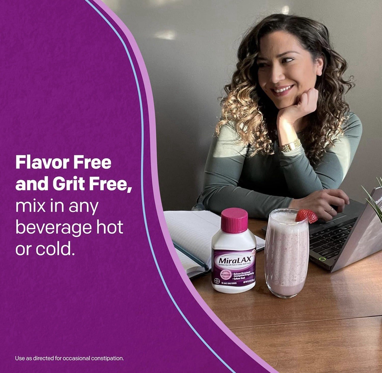 MiraLAX Gentle Constipation Relief Laxative Powder, 26.9 oz - FAST SHIPPING!