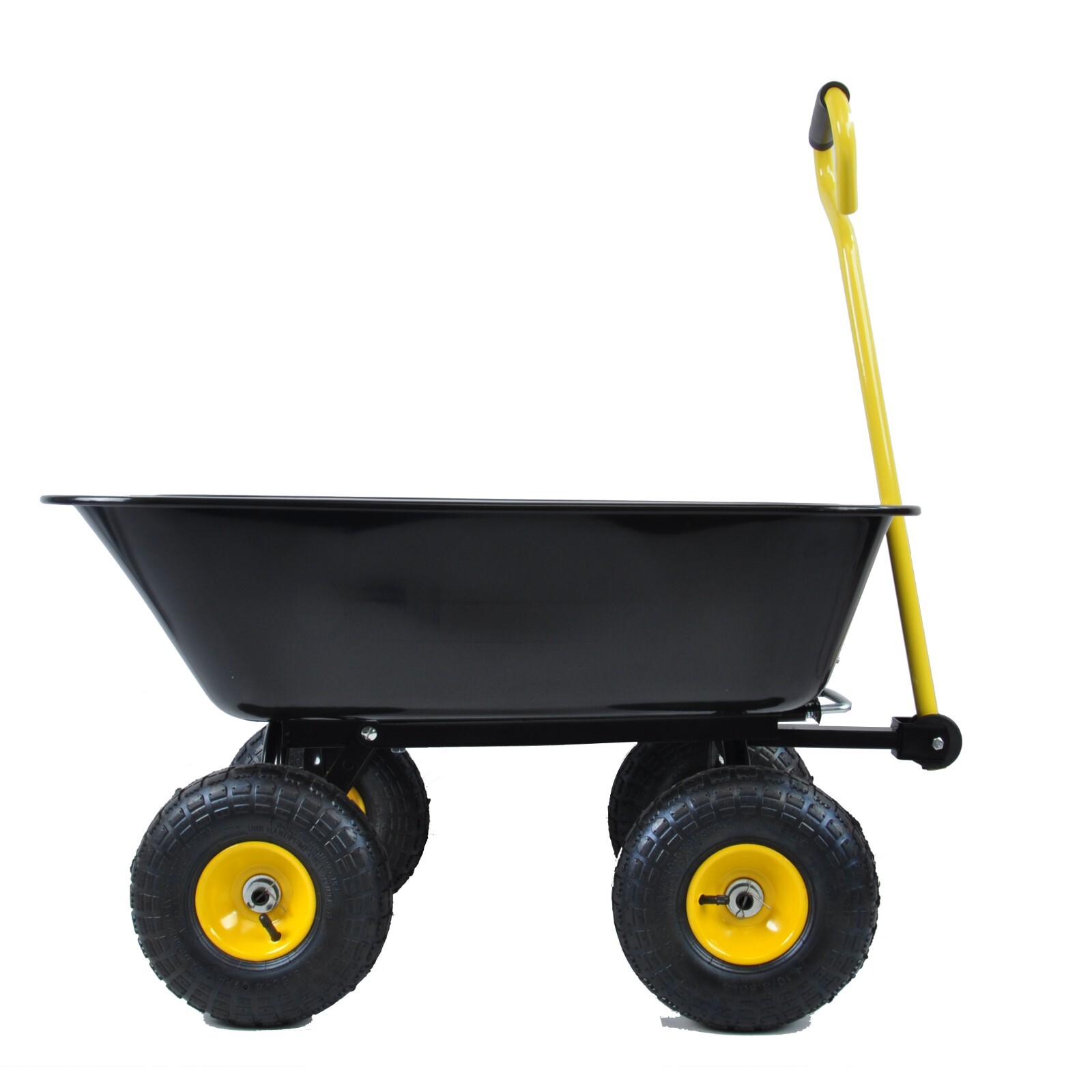Wheelbarrow Heavy Duty Wagon Garden Cart Yard Dump Lawn Utility Outdoor Steel