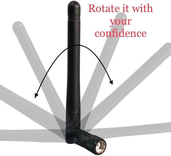 2-Pack SMA Antenna for WiFi 2.4GHz/5Ghz Wireless Router Card Male Pin