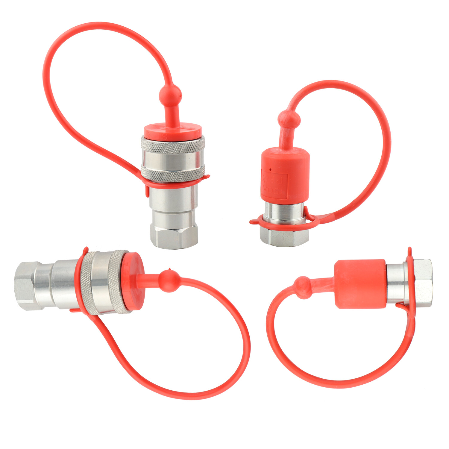 1/2" Ag Hydraulic Quick Connect Couplers Couplings, Ball Pioneer Style 2 Sets