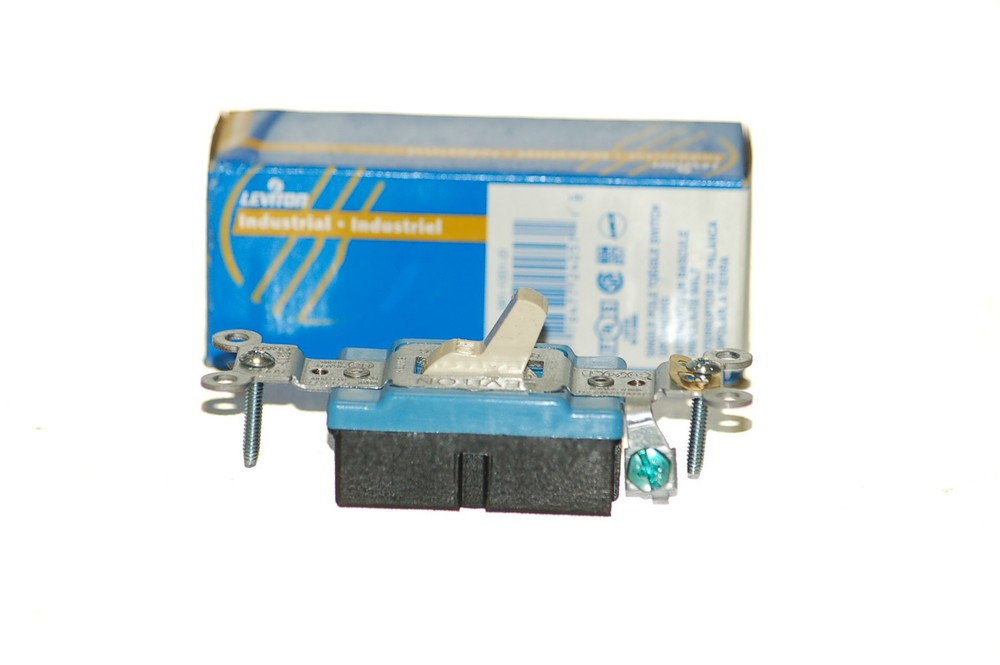 Leviton 1201-21 Single Pole Ivory Toggle Switch