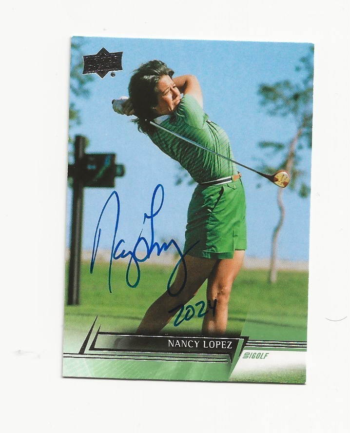 NANCY     LOPEZ      GOLF      AUTOGRAPHED    CARD