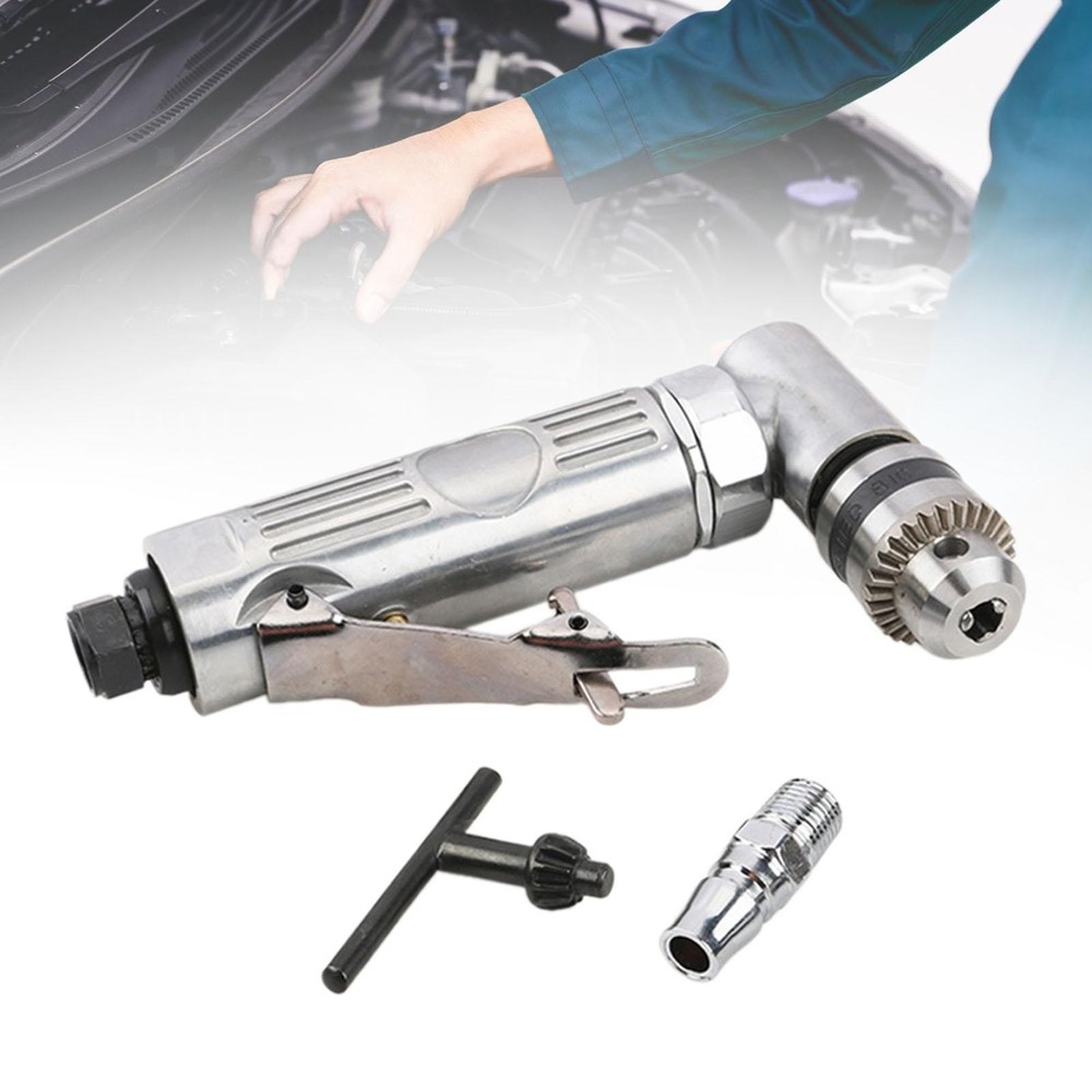 Pneumatic Drill, Pneumatic Angle Drill, Robust, Low Vibration, Compact 1/4 Inch