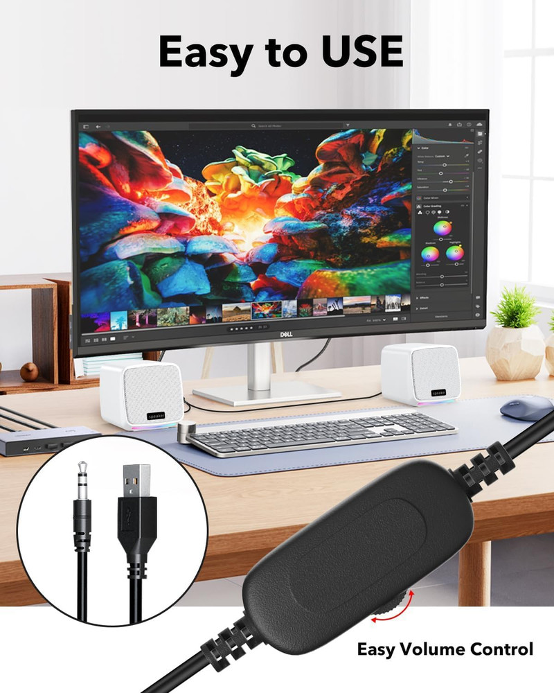 Computer Speakers,Computer Speakers for Desktop Pc,Desktop Speakers,Usb Powered