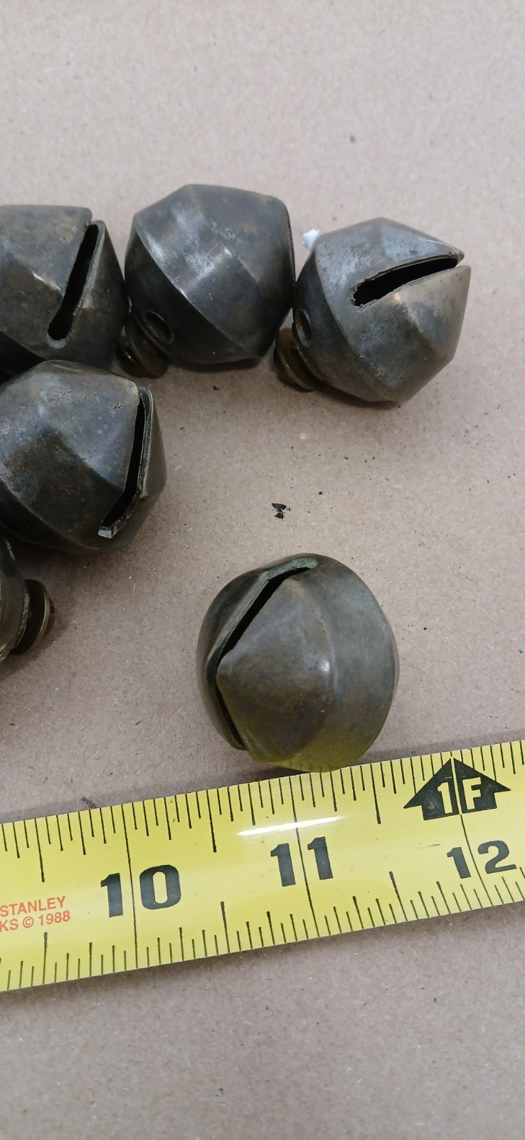 Lot of 19 Vintage Brass Sleigh Bells: Jingle Bells Christmas Decor Horse Harness