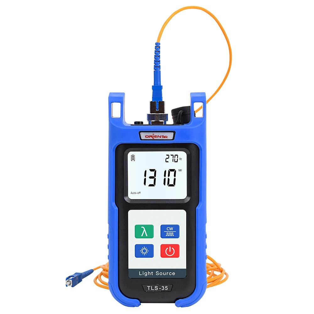 FTTH Fiber Optic Cable Loss Tester Orienek TLS-35 Singlemode Optic Light Source