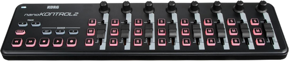 Nanokontrol2 Slim-Line USB Control Surface, Black