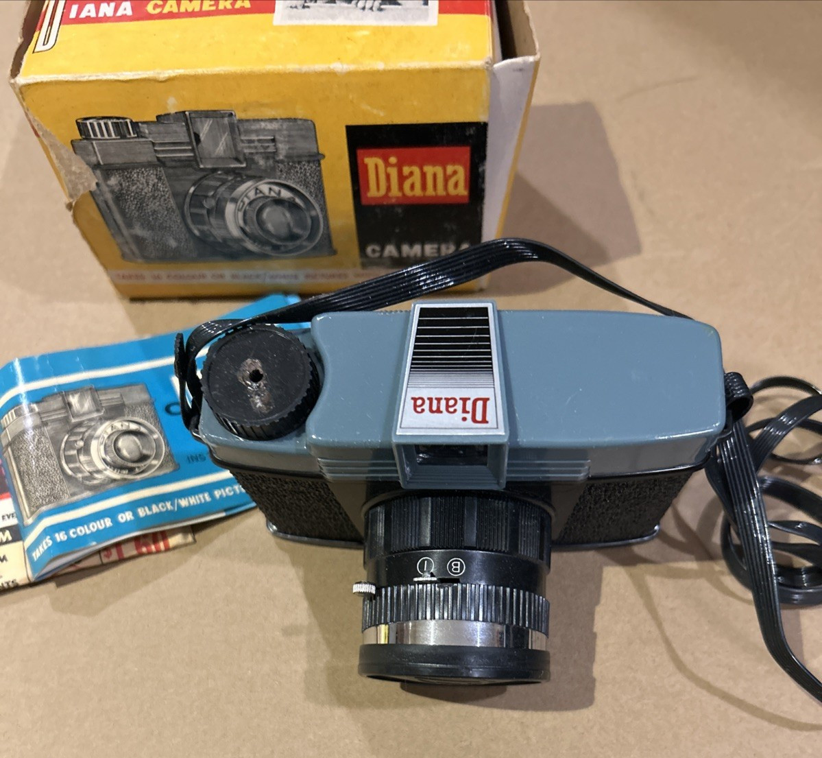 Vintage 1960's Diana Camera No. 151 Black & White Film, Manual Included - BOXED!