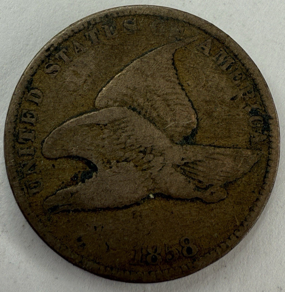 1858 Flying Eagle Cent Exact Coin Imaged #FLY93