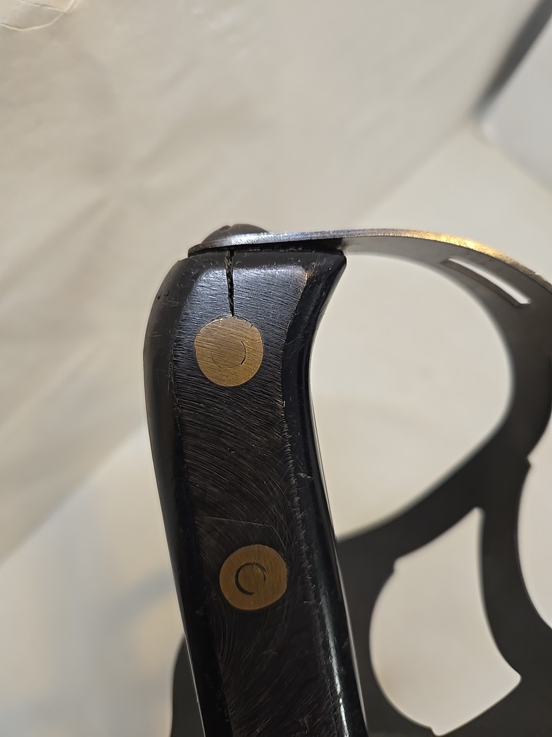 WWI Model 1917 or M1941 USN Naval Cutlass Sword w/Scabbard - US Navy - Klewang