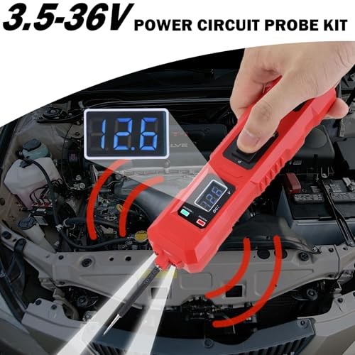 Multifunctional Car Circuit Tester Component Activation Electrical Tester 6 Red