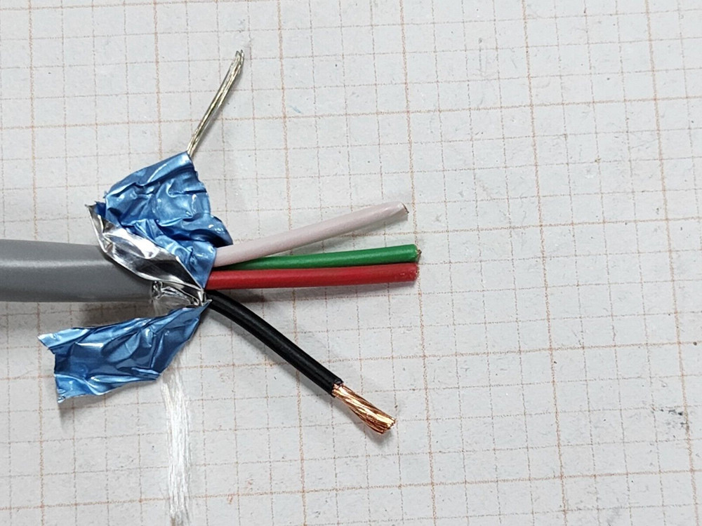 Belden Wire 5202FE 16/4C Shielded Audio/Security/Alarm Cable Riser Gray /50ft