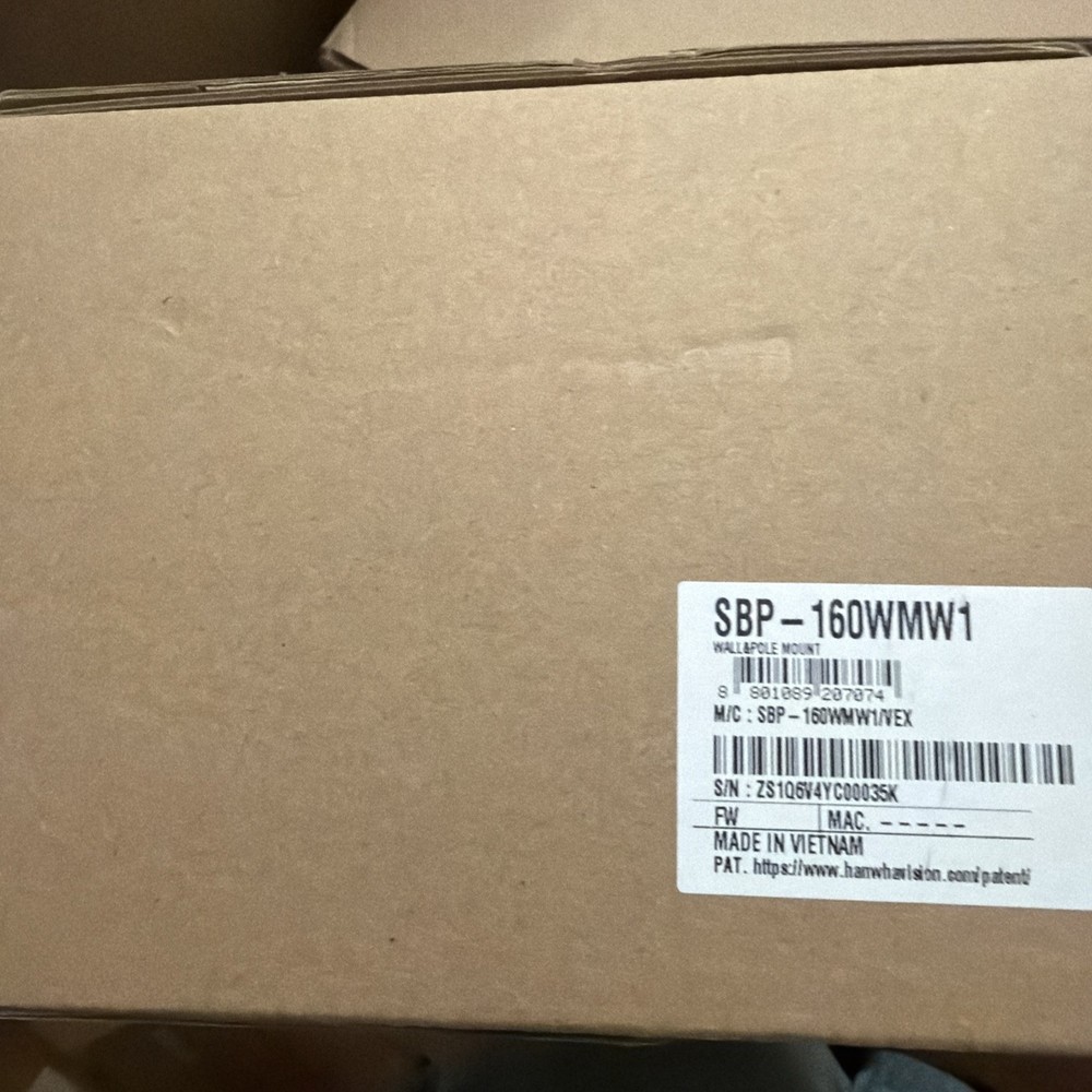 Hanwha Techwin SBP-160WMW1 Wall Mount Security Camera accessory