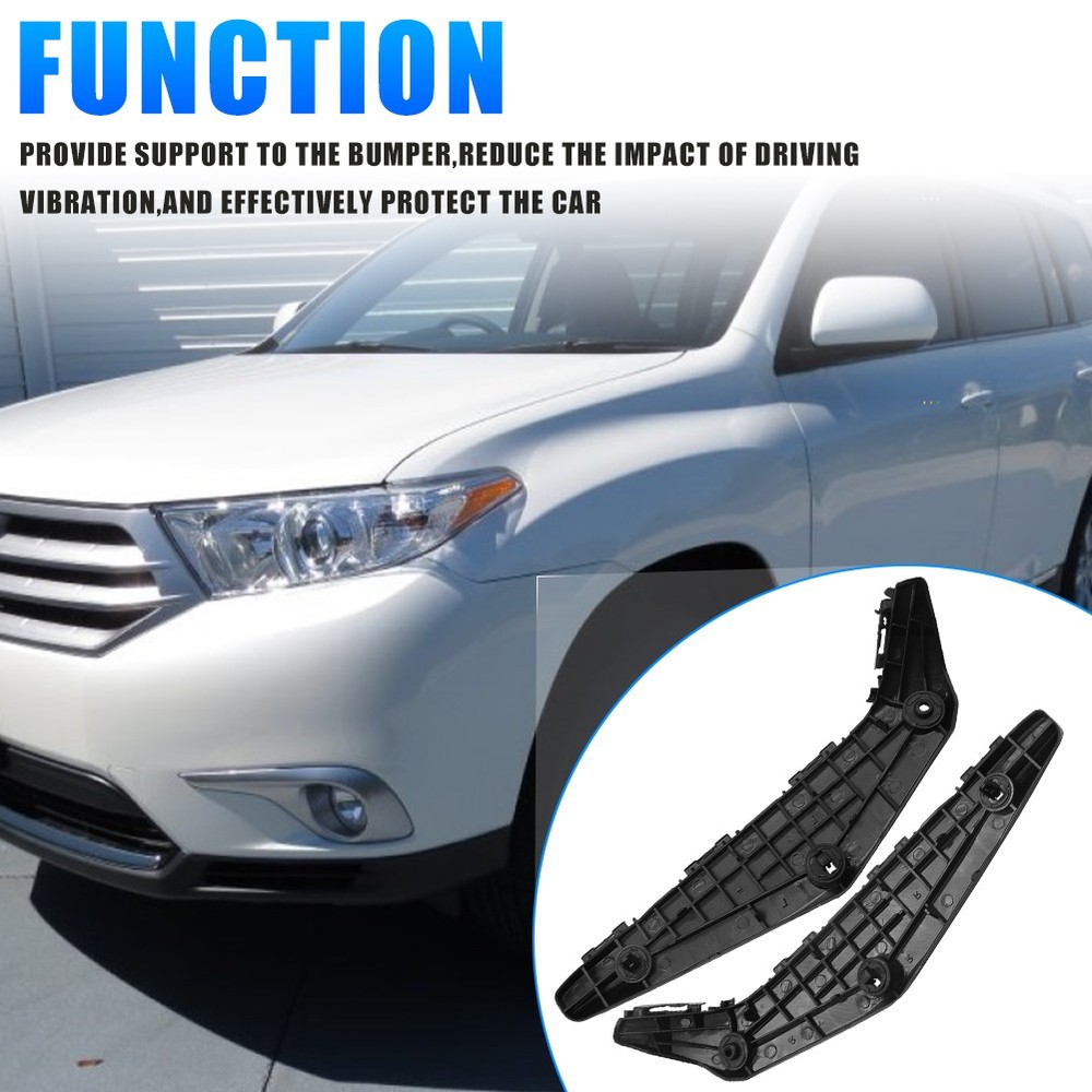 For Toyota Highlander 2011-2013 Front Bumper Support Bracket 2pcs