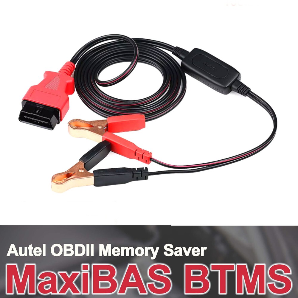 AUTEL MaxiBAS BTMS OBDII Memory Saver Polarity-Protect cable Preserves Auto code