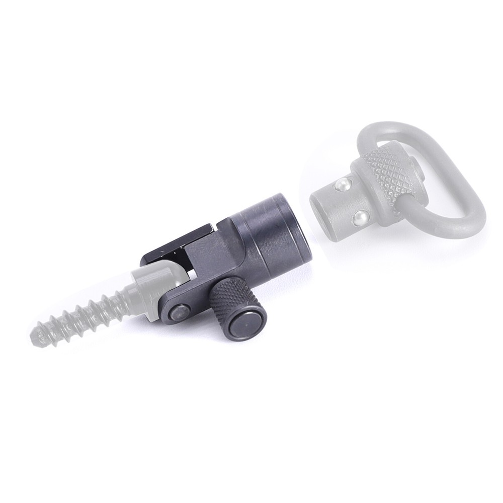 Multi-function QD Adapter Stud Base To Sling Swivel Black Anodized