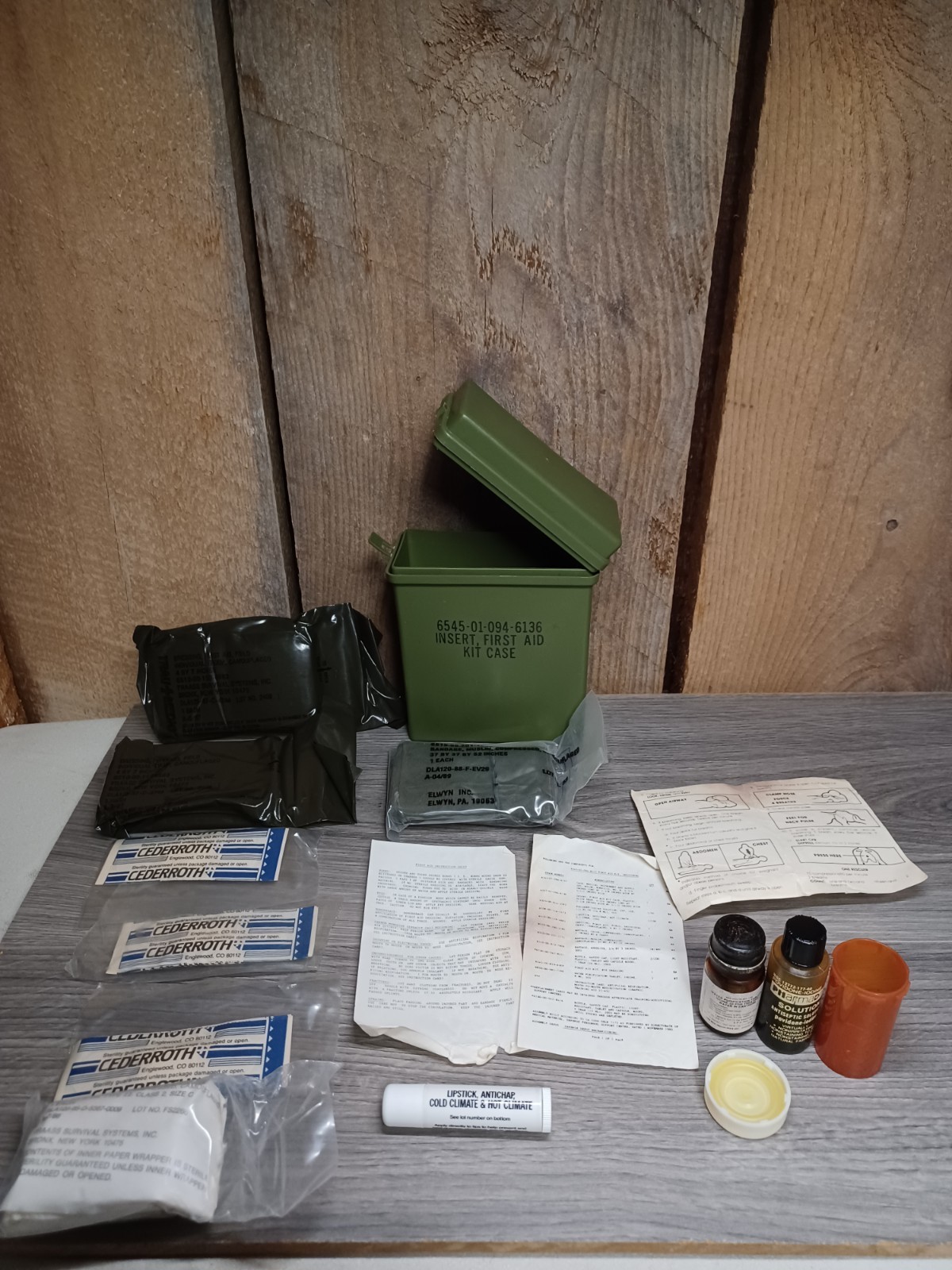 Vintage Military First Aid Kit