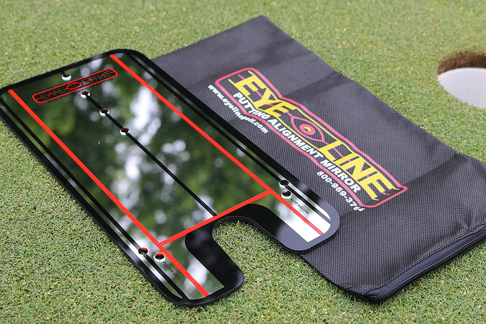 EyeLine Golf Putting Alignment Mirror, Portable Practice Putting Trainer, Mirror