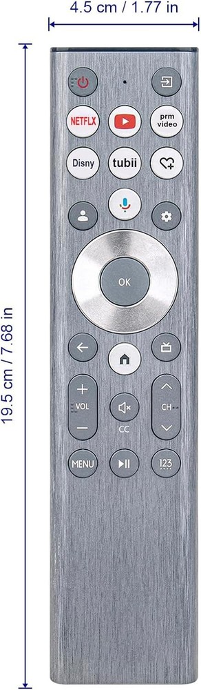 Replace Remote Control with Backlit fit for Hisense U6 U7 U8 Series