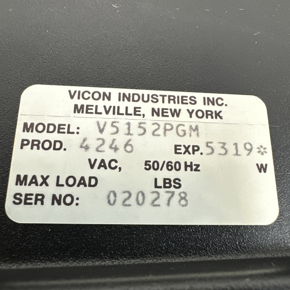 Vicon Camera Wired Keyboard Controller Quanta Plex Model V5152PGM