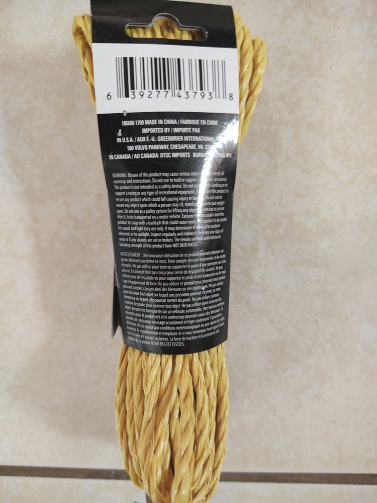 Tool Bench Brand Poly Rope 50 Ft