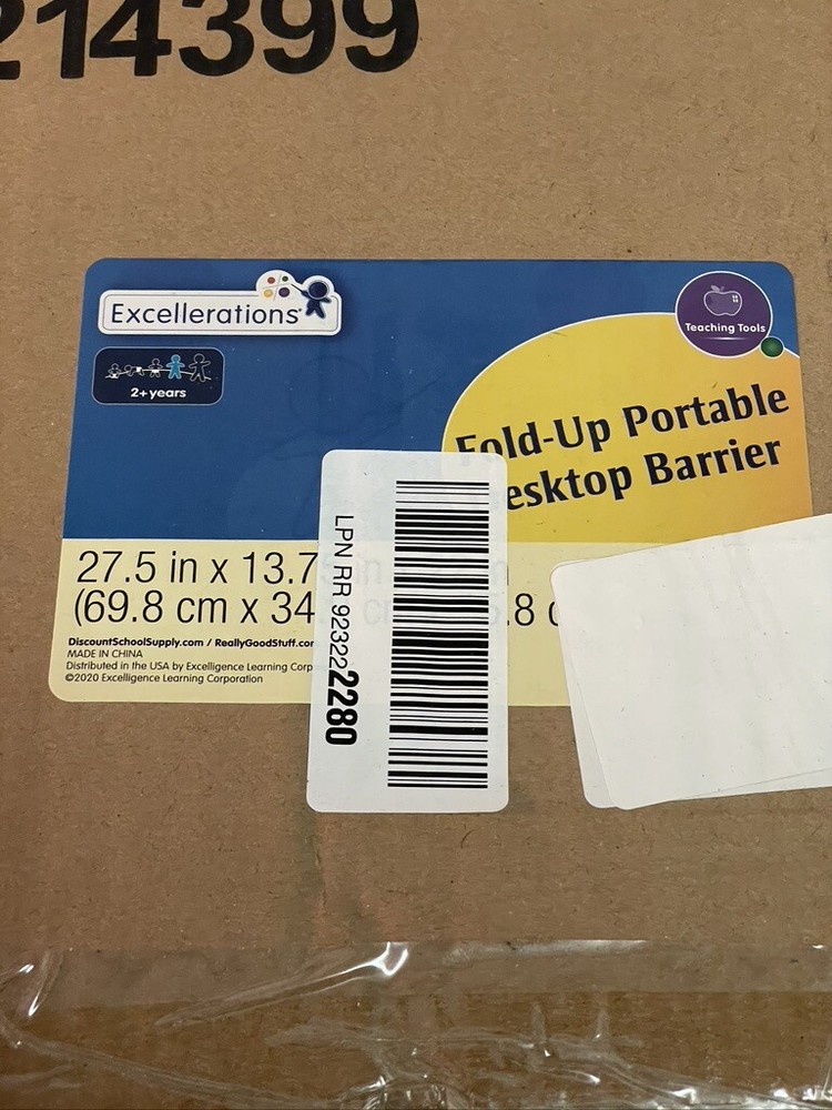 Excellerations Fold Up Portable Desktop Barrier