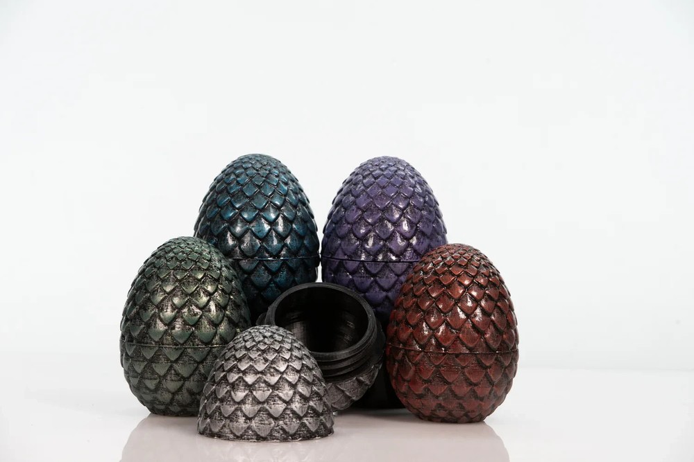 Dragon Egg Container - Blue