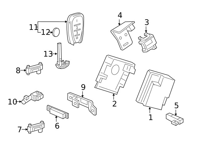 Genuine GM Keyless Entry Control Module 13523223