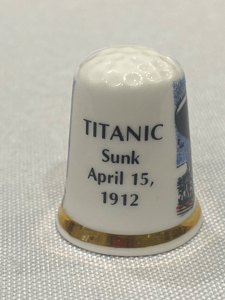 Titanic Commemorative Fine Bone China Thimble