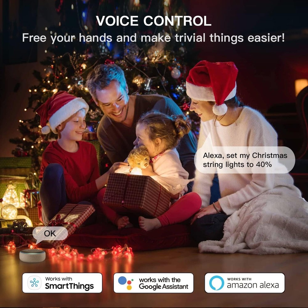 Smart Dimmer Plug for Outdoor Use: 400W Control with Alexa/Google Integration