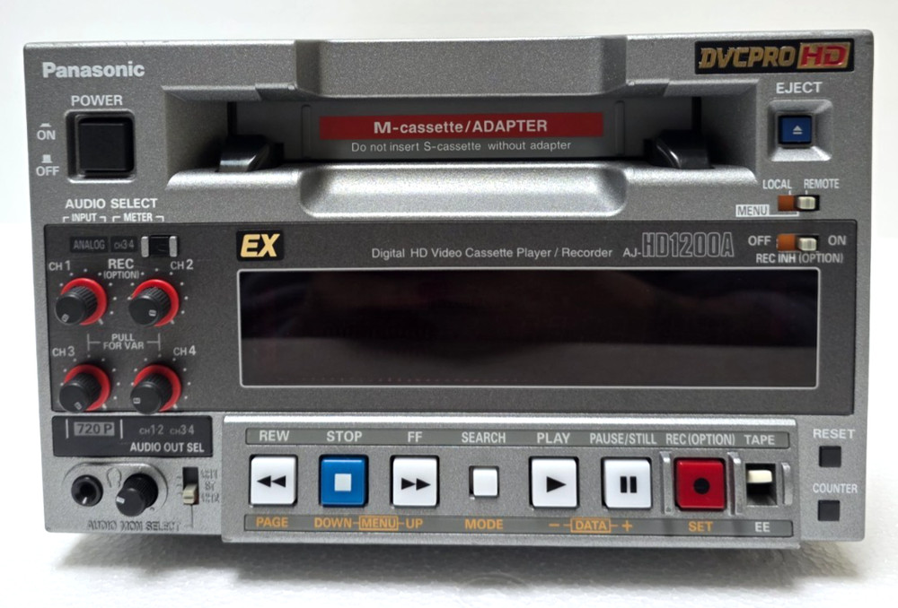 Panasonic AJ-HD1200A Compact DVCPRO Recorder Tested & Working