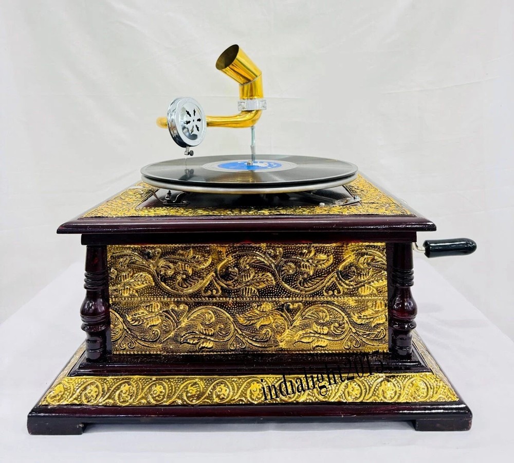 Vintage HMV Gramophone Fully Functional Working Phonograph win-up record player