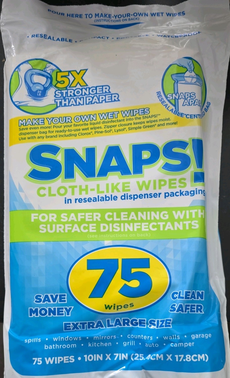 SNAPS!  Cloth-Like Wipes, Make Your Own Wet Wipes| from Intex DIY