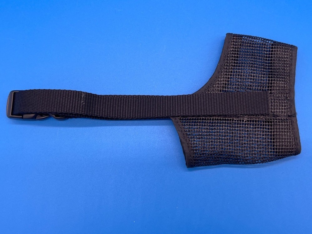Dog Muzzle Black Mesh With Adjustable Strap Size 2