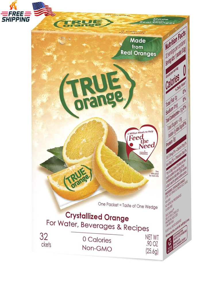 True Lemon, Lime, Orange & Grapefruit 32Ct Boxes Sampler Pack (4 Packs)