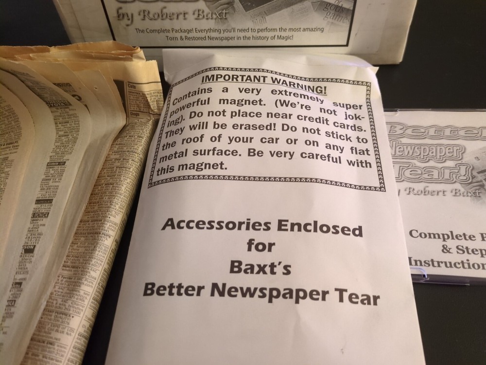 Better Newspaper Tear By Robert Baxt