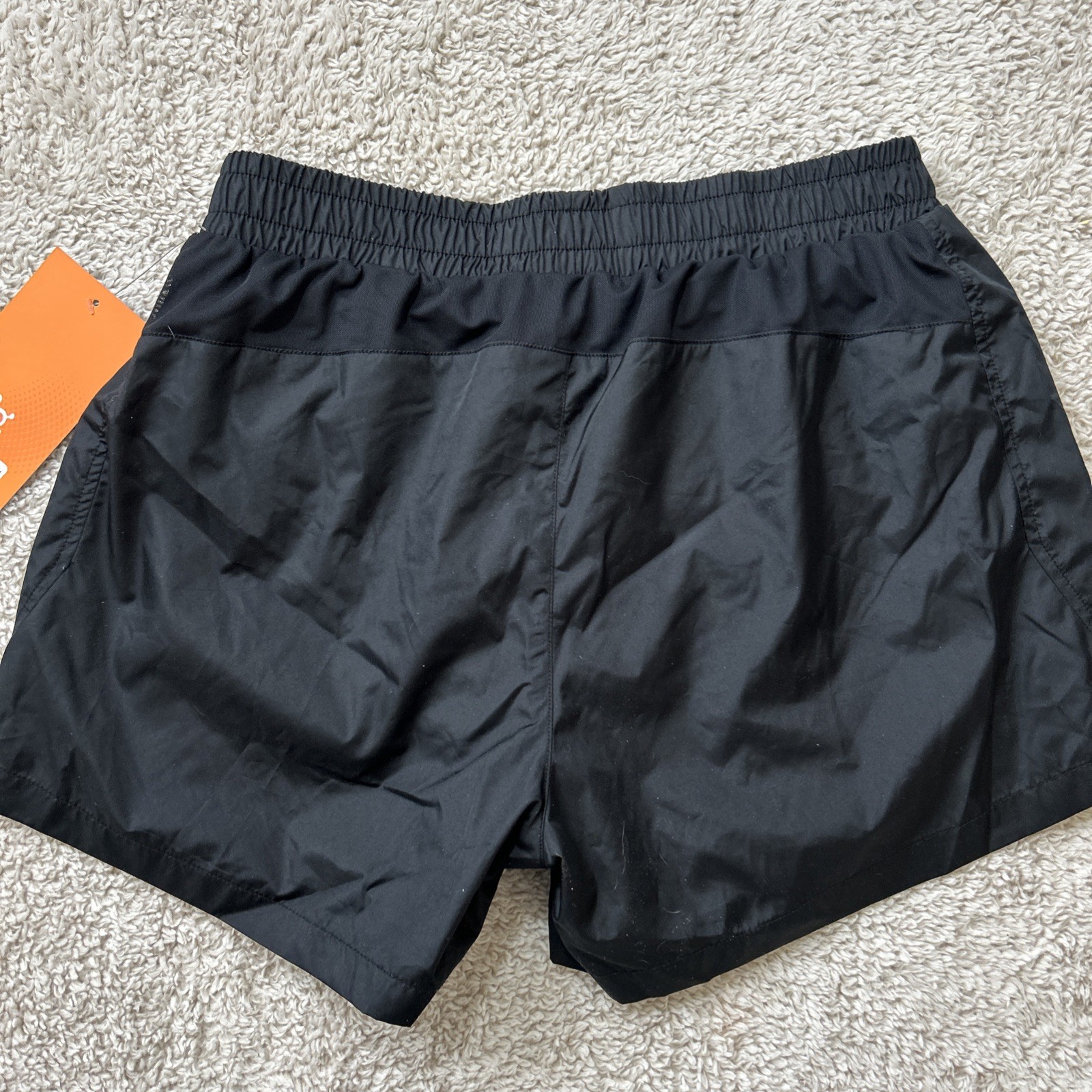 Orangetheory Fitness OTF Taffeta Lined Shorts Womens Small Black Workout Running