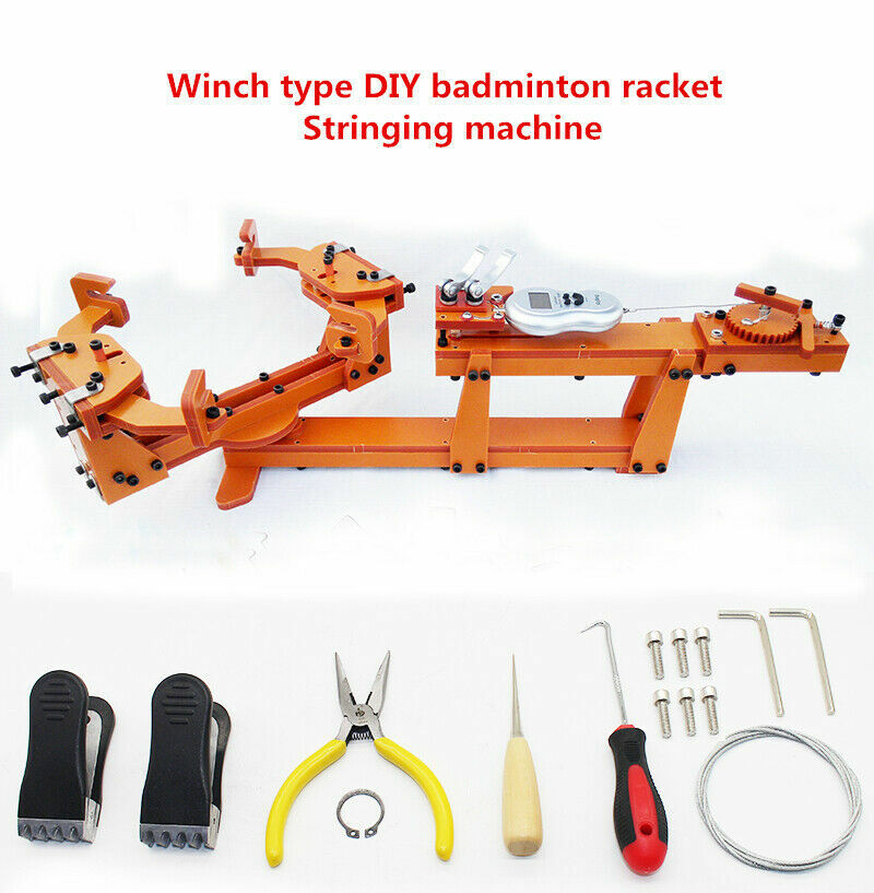 60LB Winch type badminton Tennis racket stringing Threading machine Personal U