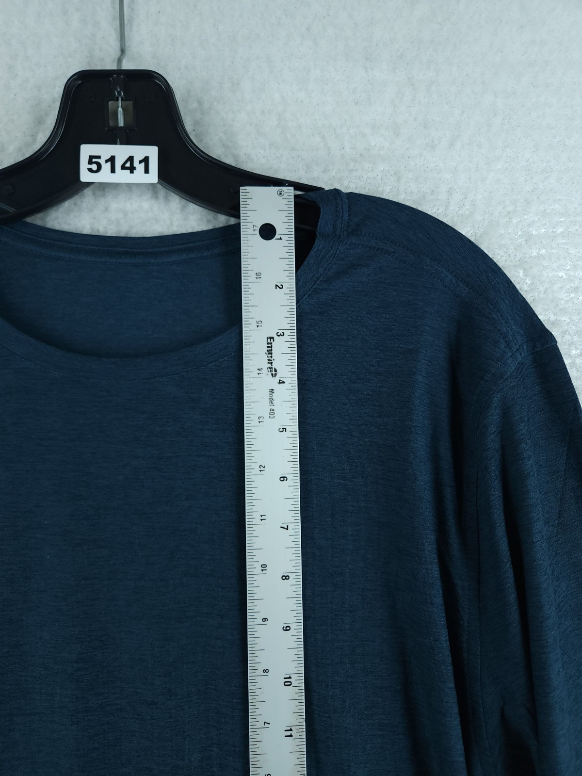 Vuori Long Sleeve Strato Tech Tee - Navy Heather New Size Large