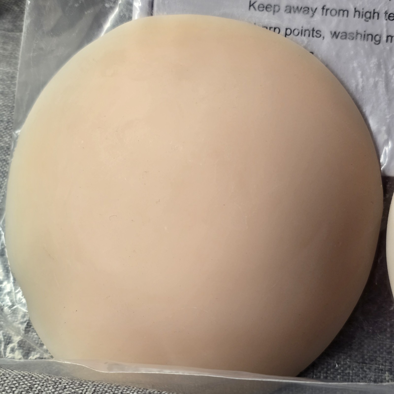 Silicone Breast Form Enhancer Round Mastectomy Prosthesis Bra Insert Pad +1 Cup