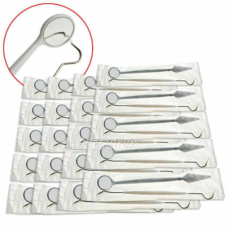 100Bags AZDENT Dental BASIC SURGERY KIT Disposable Mirror+Explorer Probe Cheaper