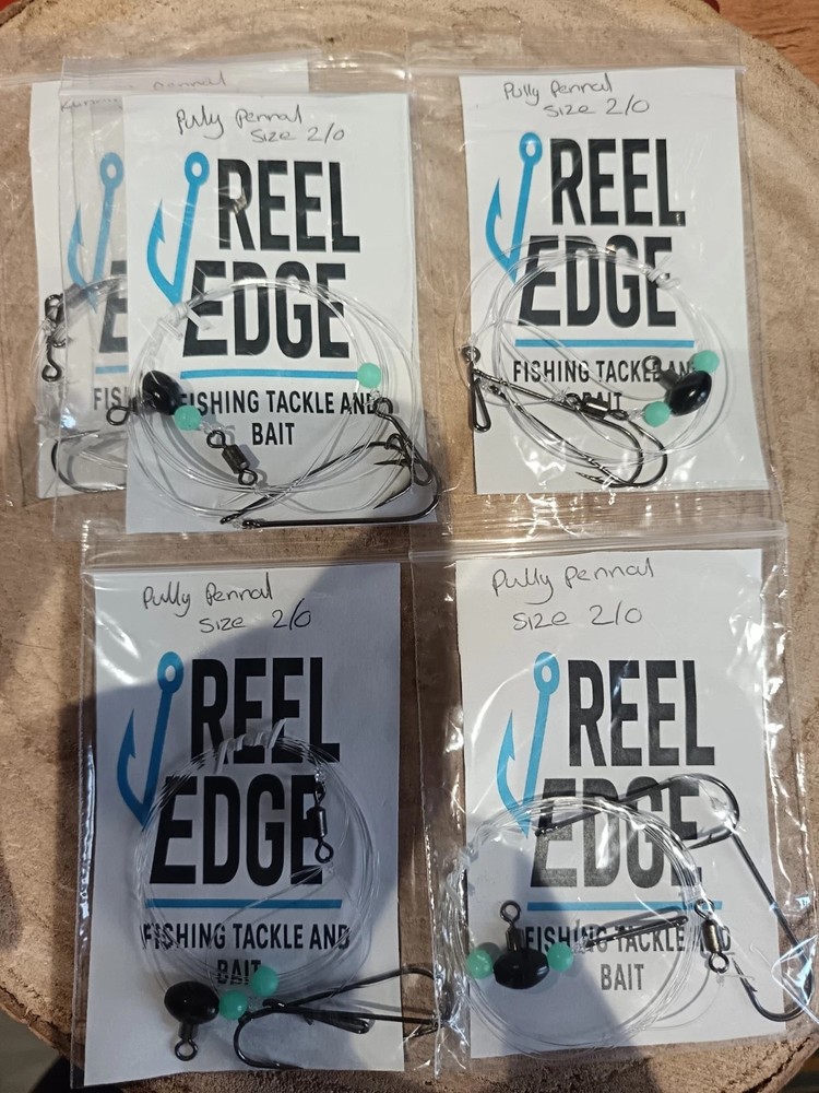 🎣🎣PULLY PENNEL🎣🎣sea fishing rigs different hook sizes available, cod, rays