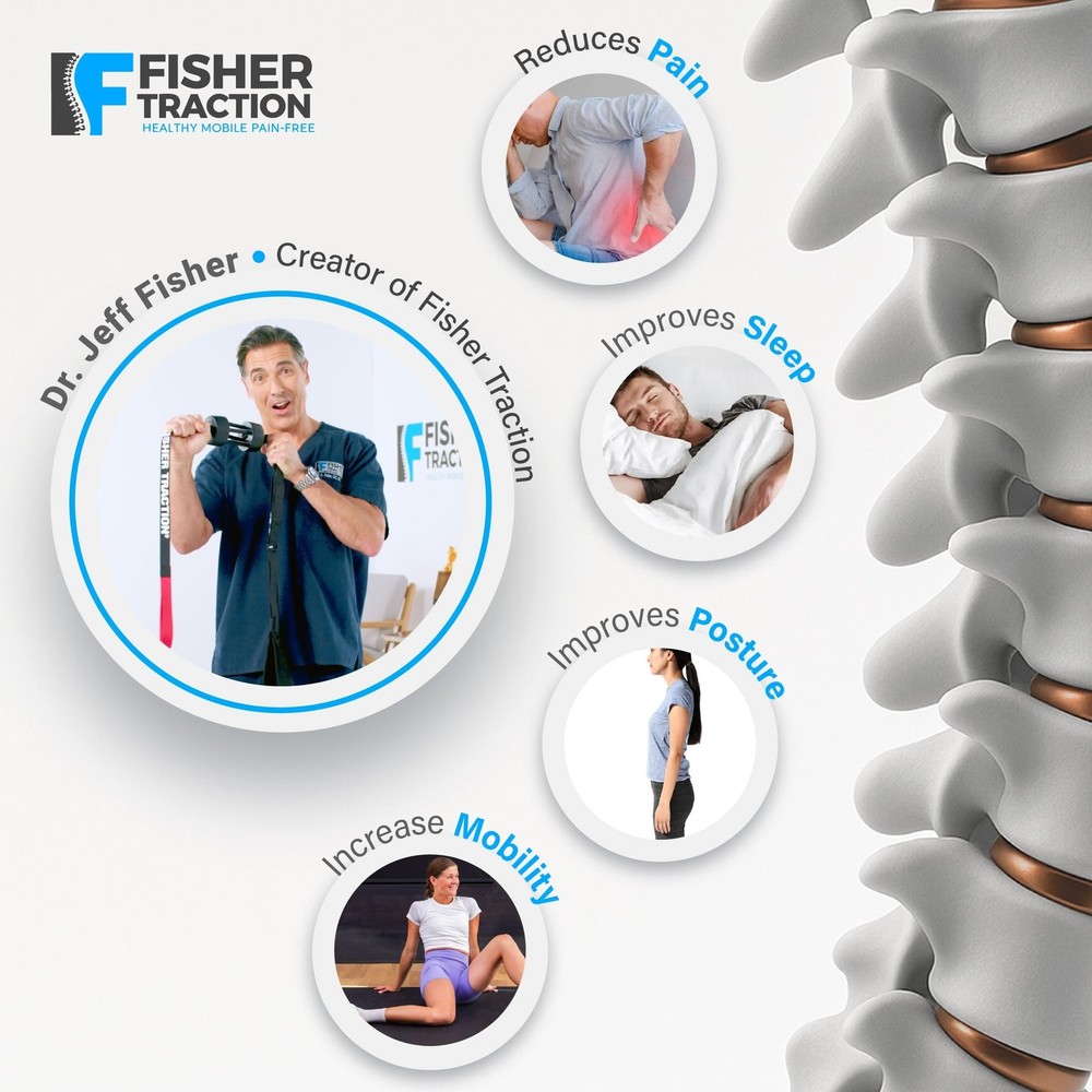 Lower Back Decompression Device – Lumbar Traction for Spinal Decompression – ...