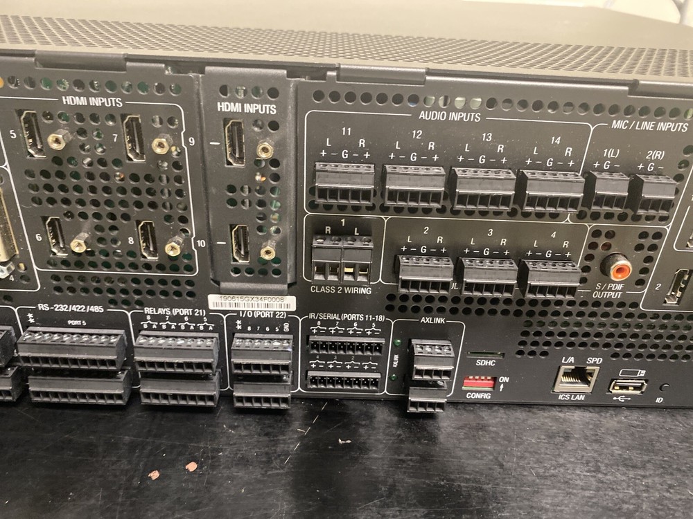 AMX DVX-3250HD-SP 10x4 Presentation Switcher Scaler, Control