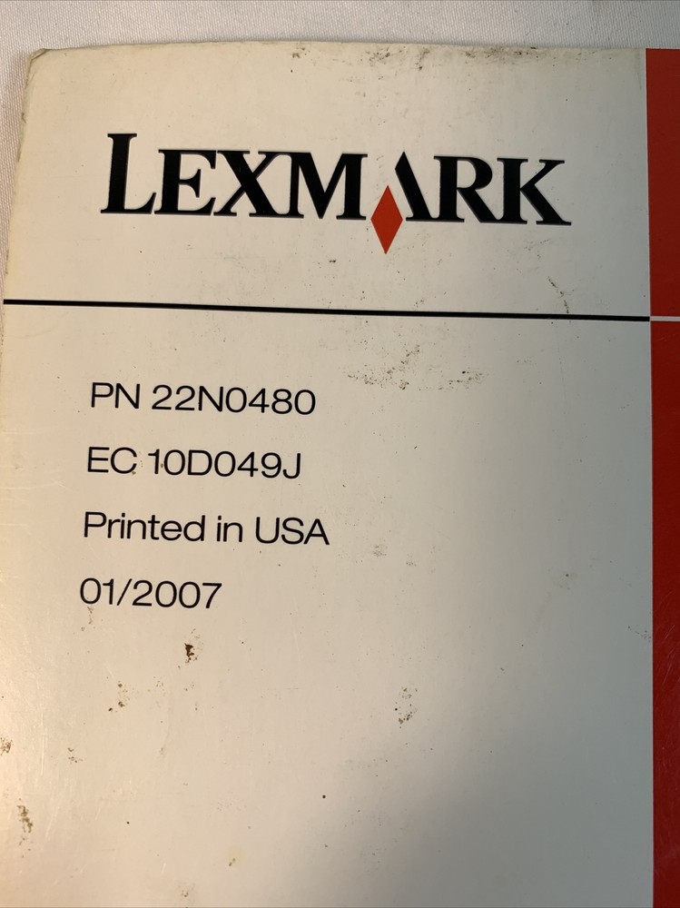 Lexmark 5400 Series User's Guide Book (Manual)