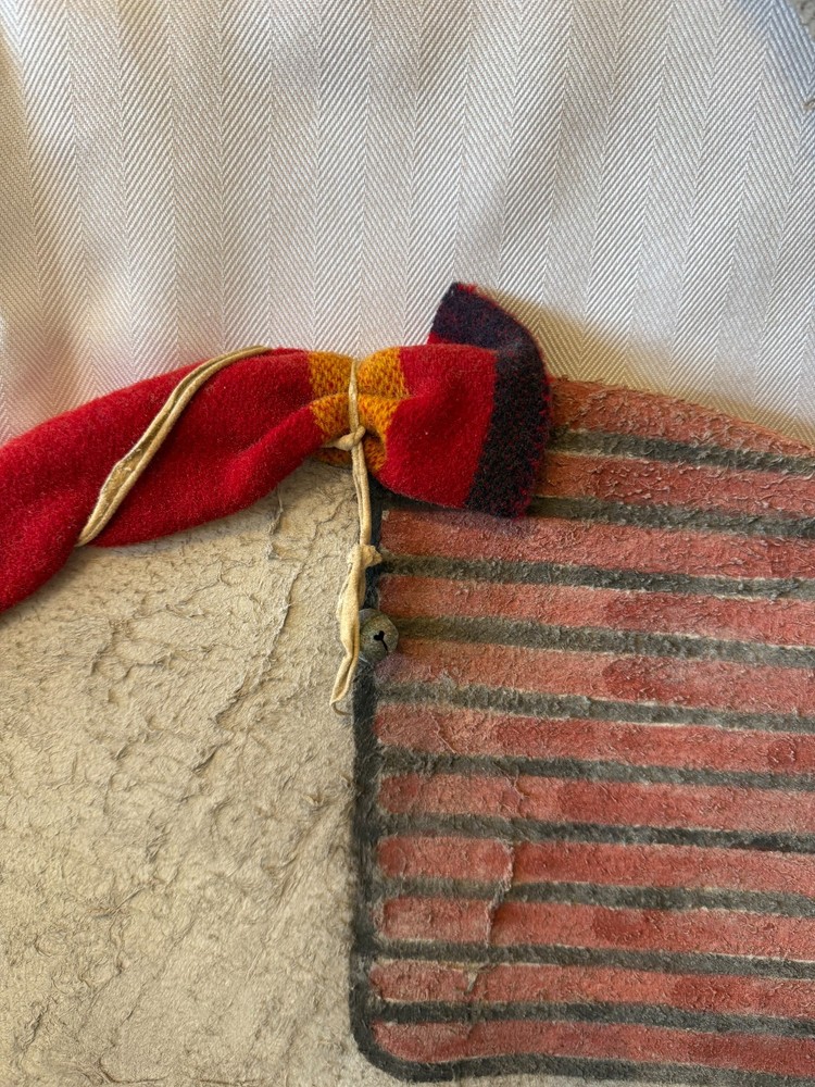 Distinctive Kiowa-Type Design Bear Shield on Buffalo Hide