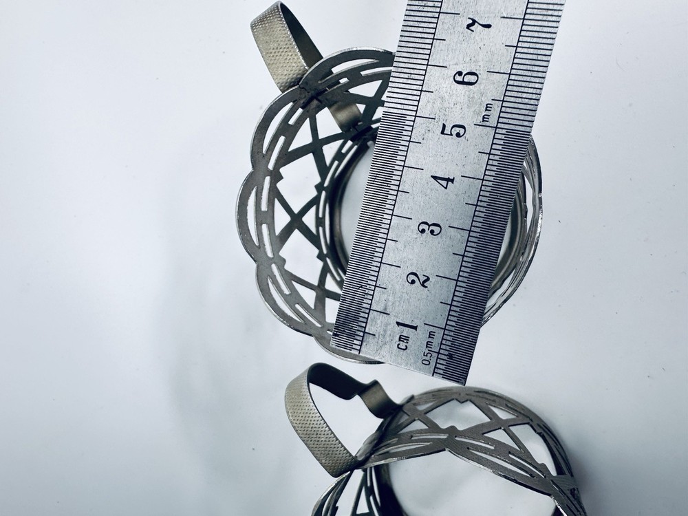 Vintage Pair Podstakannik Tea Glass Holders — Silver-Plated Openwork Cup Holders