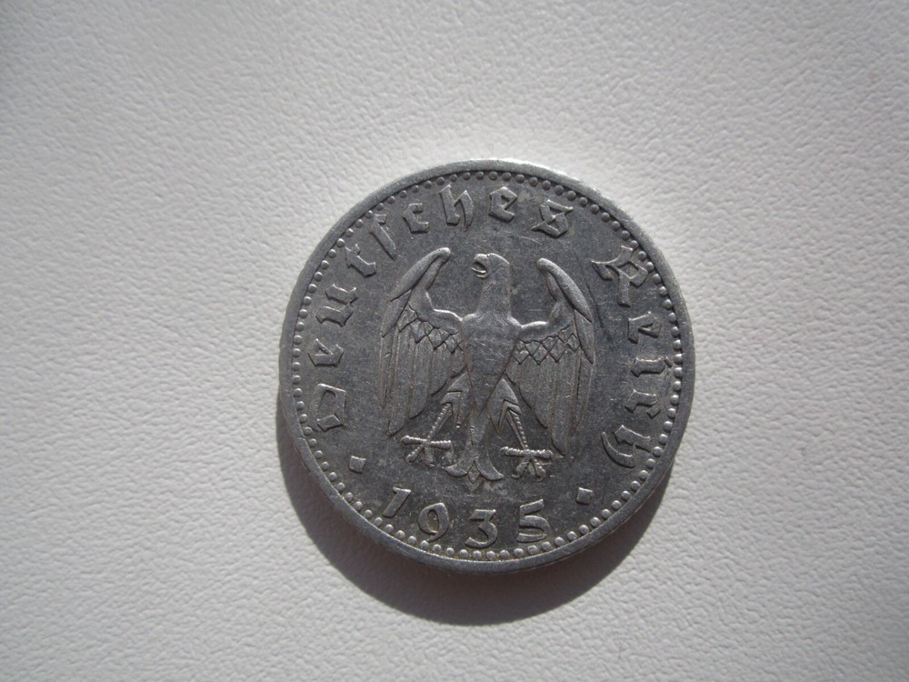 1935-A GERMANY 50 PFENNIG